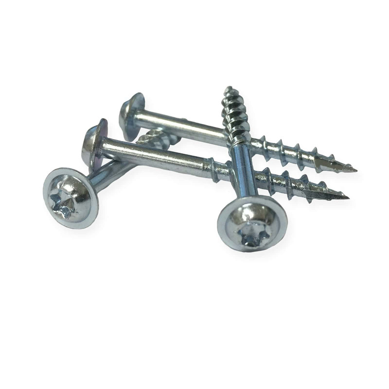 PocketScrews - Washer Head - T20 Star Drive - Zinc - Length:1-1/2" - Pieces:500-Piece